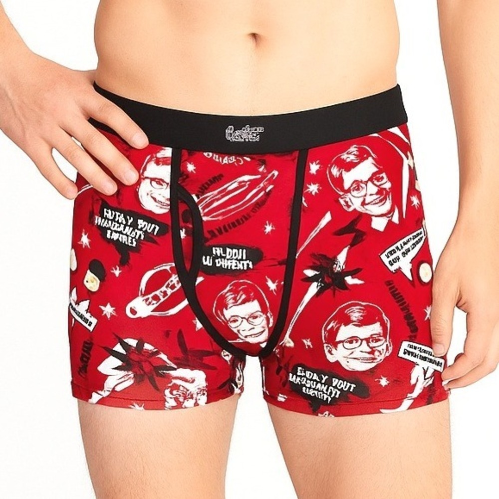 A Christmas Story Underwear Boxer Briefs‎ Size S Graphic Print Novelty Fun NEW